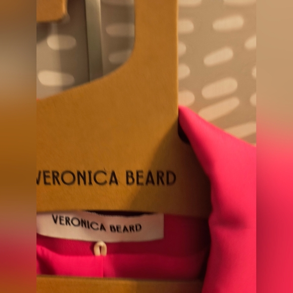 Veronica Beard Miller Deckay Satin Jacket Hibiscus US 6 No Size Tag SAMPLE - Picture 10 of 11
